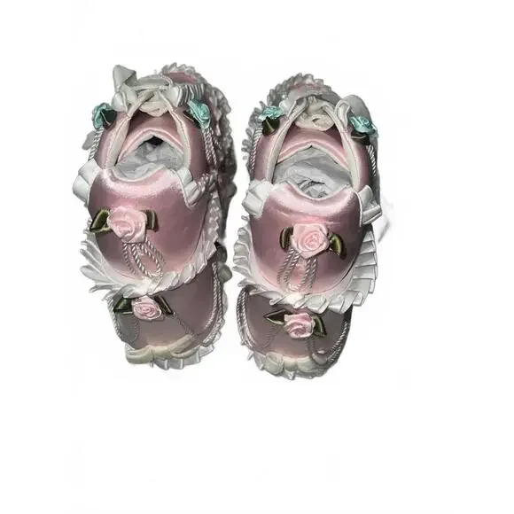 Dolls Kill Pink and White Ruffled CAKE QUEEN Sneakers - Picture 8 of 8